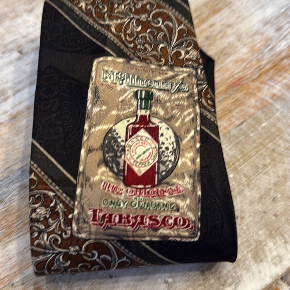Liberty Black and Brown Tabasco Men's Tie